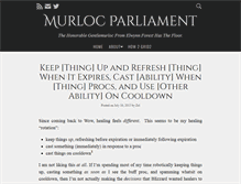 Tablet Screenshot of murlocparliament.com